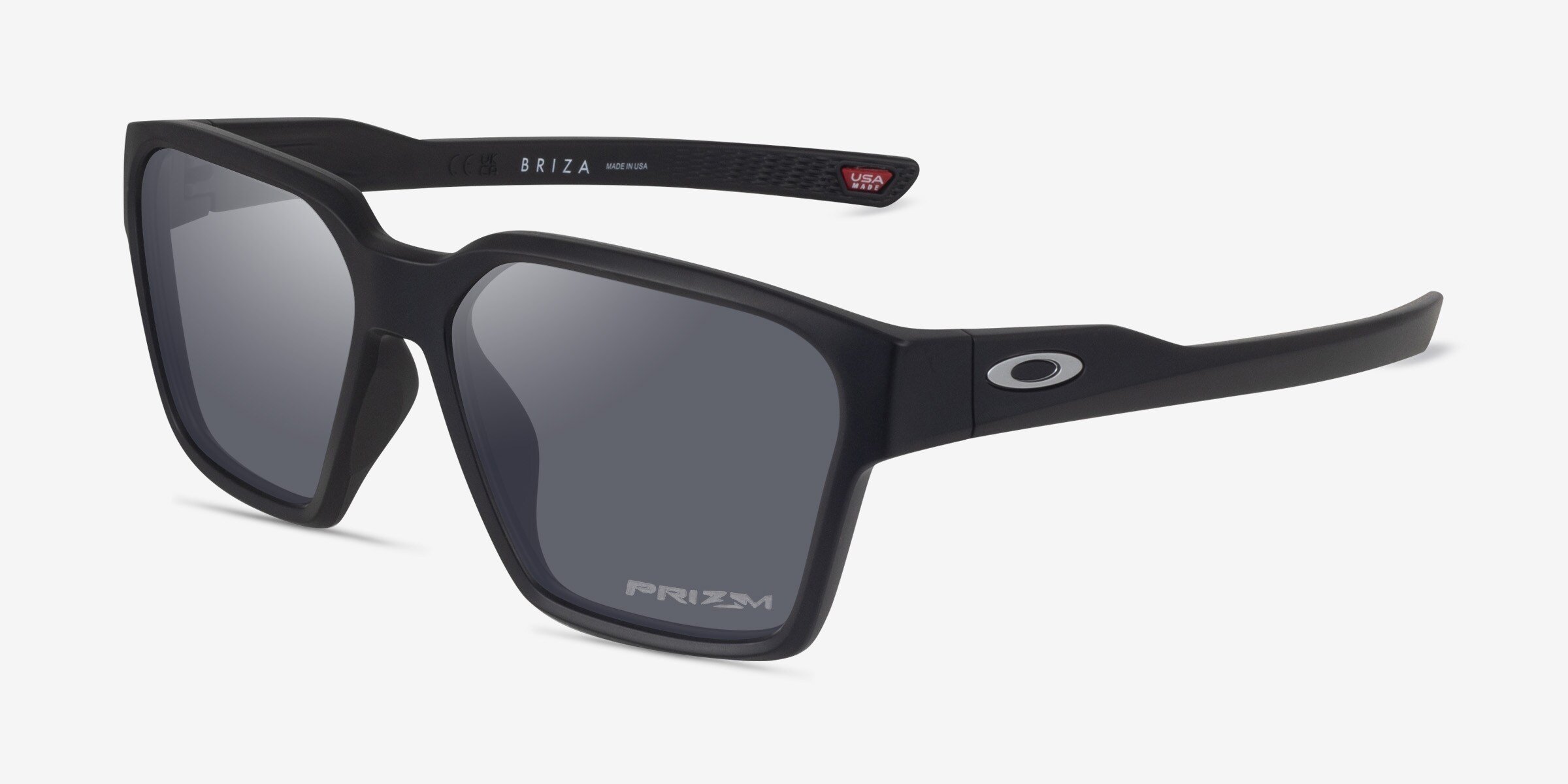 Oakley Briza - Square Matte Black Frame Sunglasses For Men 
