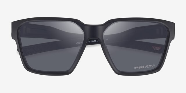 Oakley Briza Matte Black Eco-friendlySunglass Frames from EyeBuyDirect, Closed View