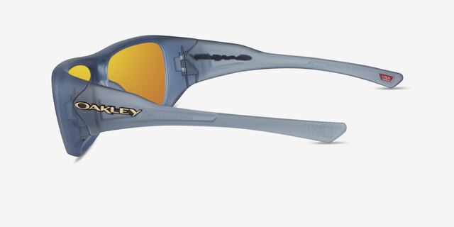 Oakley Chaminade Matte Transparent Abyss PlasticSunglass Frames from EyeBuyDirect, Side View