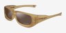 Oakley De Soto Matte Transparent Light Curry PlastiqueSoleil de Lunette de vue d'EyeBuyDirect, Vue d'Angle