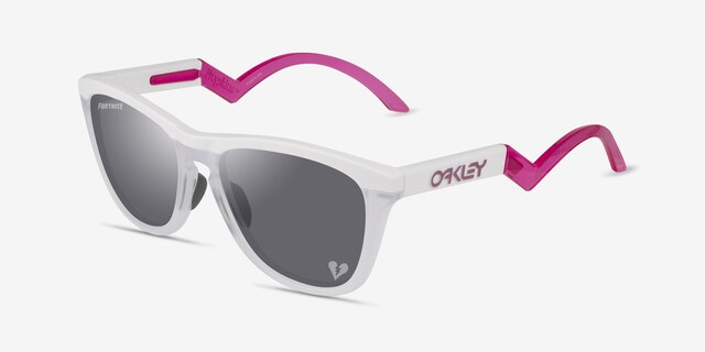 Oakley OO9289 Frogskins Tm Matte White Eco-friendlySunglass Frames from EyeBuyDirect, Angle View