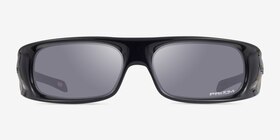 Oakley Highland Noir Éco-responsable Soleil de Lunette de vue d'EyeBuyDirect, Vue de Face