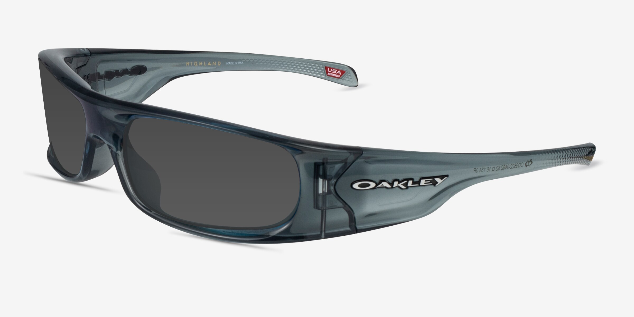 Oakley Highland - Rectangle Black Frame Prescription Sunglasses