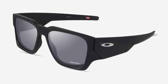 Oakley Instagator Matte Black Eco-friendlySunglass Frames from EyeBuyDirect, Angle View