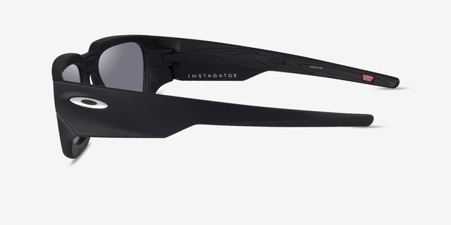 Oakley Instagator Matte Black Eco-friendlySunglass Frames from EyeBuyDirect, Side View
