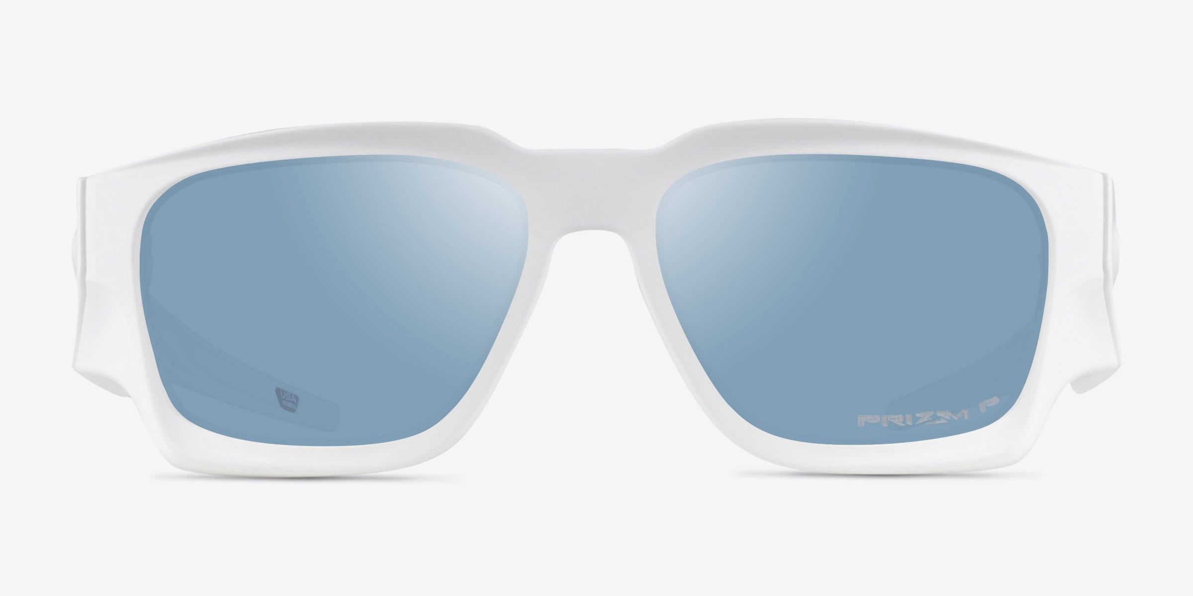 Oakley Instagator - Rectangle Matte White Frame Sunglasses For Men