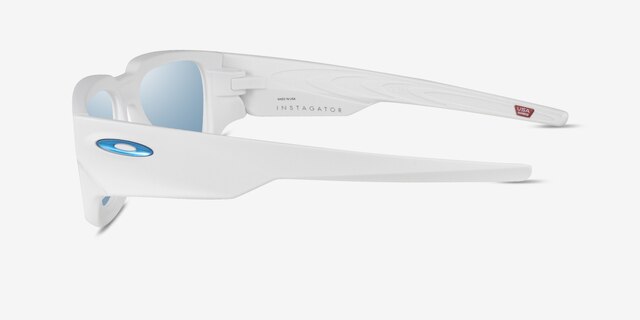 Oakley Instagator Matte White Eco-friendlySunglass Frames from EyeBuyDirect, Side View