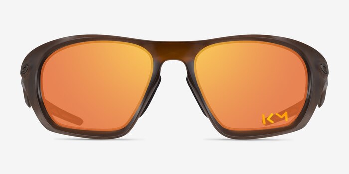 Oakley Lateralis Matte Dark Amber Plastique Soleil de Lunette de vue d'EyeBuyDirect
