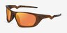 Oakley Lateralis Matte Dark Amber PlastiqueSoleil de Lunette de vue d'EyeBuyDirect, Vue d'Angle