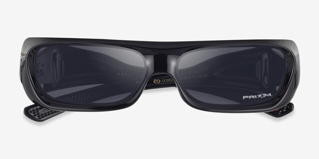 Oakley Permian Black Eco-friendlySunglass Frames from EyeBuyDirect, Closed View