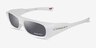 Oakley Permian Pearl White Eco-friendlySunglass Frames from EyeBuyDirect, Angle View