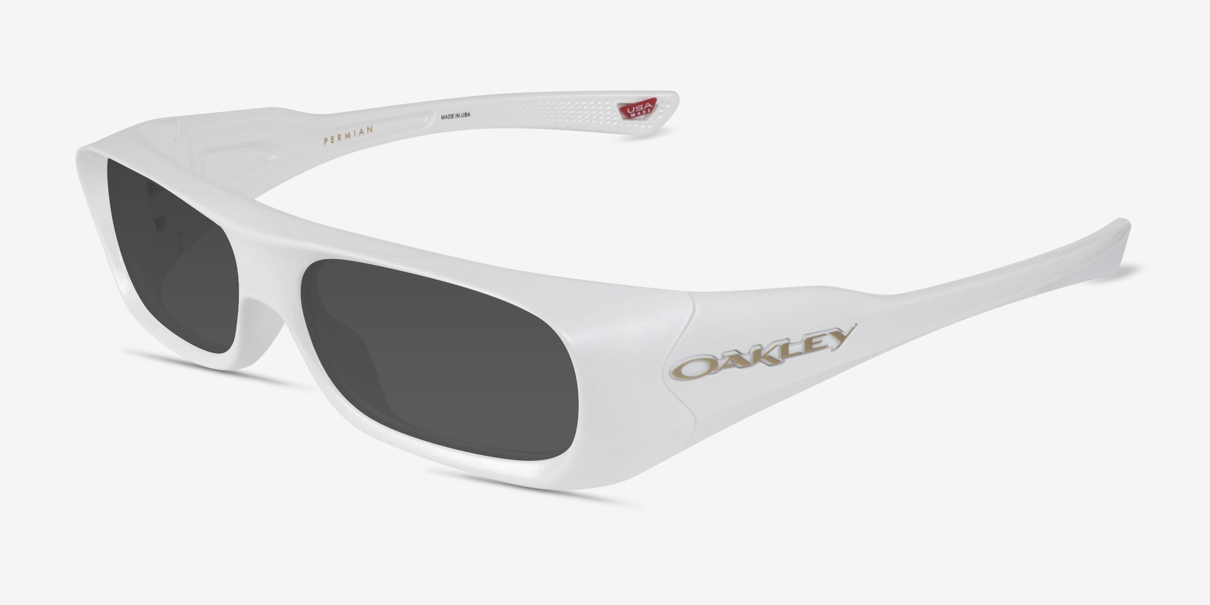 Oakley Permian - Rectangle Pearl White Frame Prescription