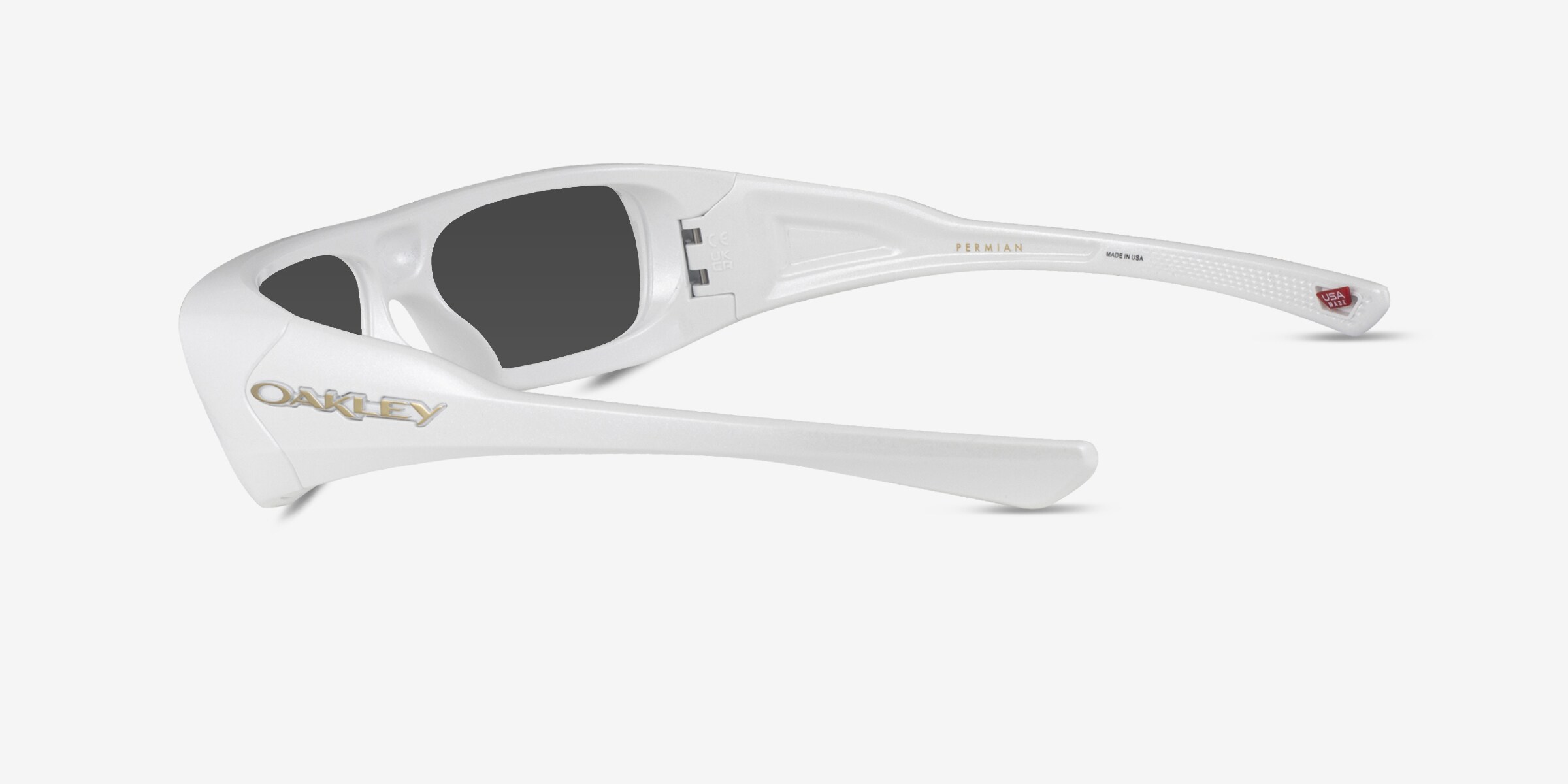 Oakley Permian - Rectangle Pearl White Frame Prescription