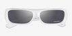 Oakley Permian Pearl White Alternative MaterialsSunglass Frames from EyeBuyDirect, Closed View
