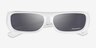 Oakley Permian Pearl White Eco-friendlySunglass Frames from EyeBuyDirect, Closed View