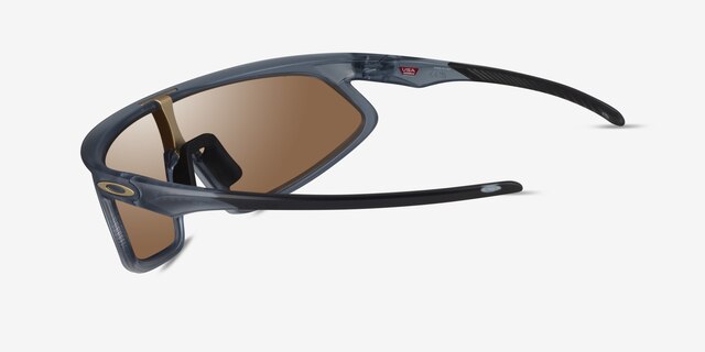 Oakley Rslv Matte Transparent Abyss PlastiqueSoleil de Lunette de vue d'EyeBuyDirect, Vue de Côté