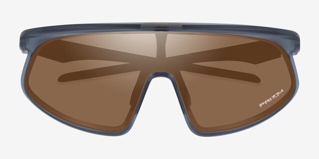 Oakley Rslv Matte Transparent Abyss PlastiqueSoleil de Lunette de vue d'EyeBuyDirect, Vue Rapprochée