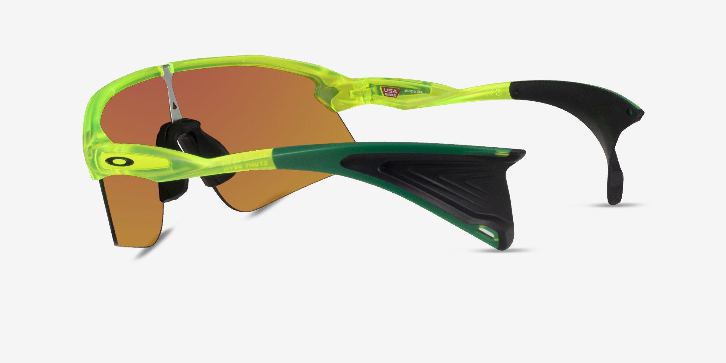 oakley FLRGHT PATH LARGE オリーブグリーン ミラー Oakley OO9517 Stunt Devil - Rectangle Gray Smoke Frame