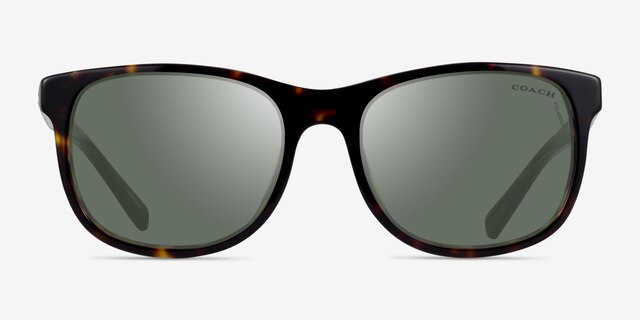Coach HC8283U L1119 Écaille Noire AcétateSoleil de Lunette de vue d'EyeBuyDirect, Vue de Face