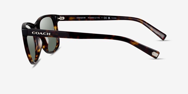 Coach HC8283U L1119 Écaille Noire AcétateSoleil de Lunette de vue d'EyeBuyDirect, Vue de Côté