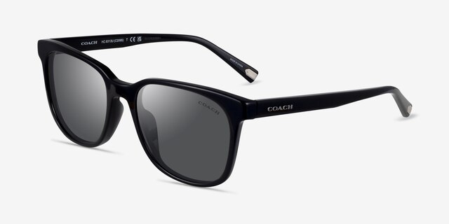 Coach HC8313U C2095 Noir AcétateSoleil de Lunette de vue d'EyeBuyDirect, Vue d'Angle