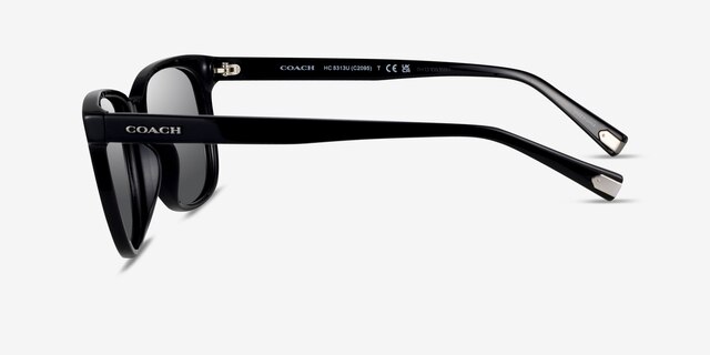 Coach HC8313U C2095 Noir AcétateSoleil de Lunette de vue d'EyeBuyDirect, Vue de Côté