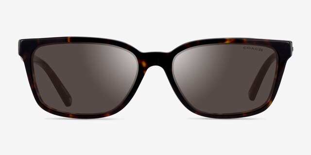 Coach HC8328U C6196 Écaille Noire AcétateSoleil de Lunette de vue d'EyeBuyDirect, Vue de Face