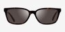Coach HC8328U C6196 Écaille Noire AcétateSoleil de Lunette de vue d'EyeBuyDirect, Vue de Face