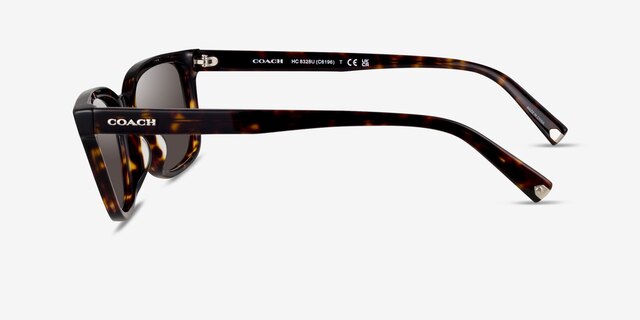 Coach HC8328U C6196 Écaille Noire AcétateSoleil de Lunette de vue d'EyeBuyDirect, Vue de Côté