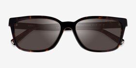 Coach HC8328U C6196 Écaille Noire Acétate Soleil de Lunette de vue d'EyeBuyDirect, Vue Rapprochée