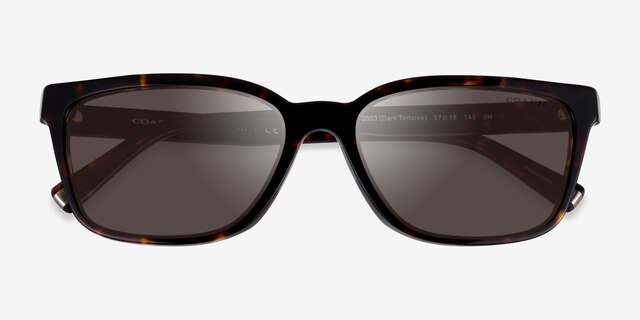 Coach HC8328U C6196 Écaille Noire AcétateSoleil de Lunette de vue d'EyeBuyDirect, Vue Rapprochée