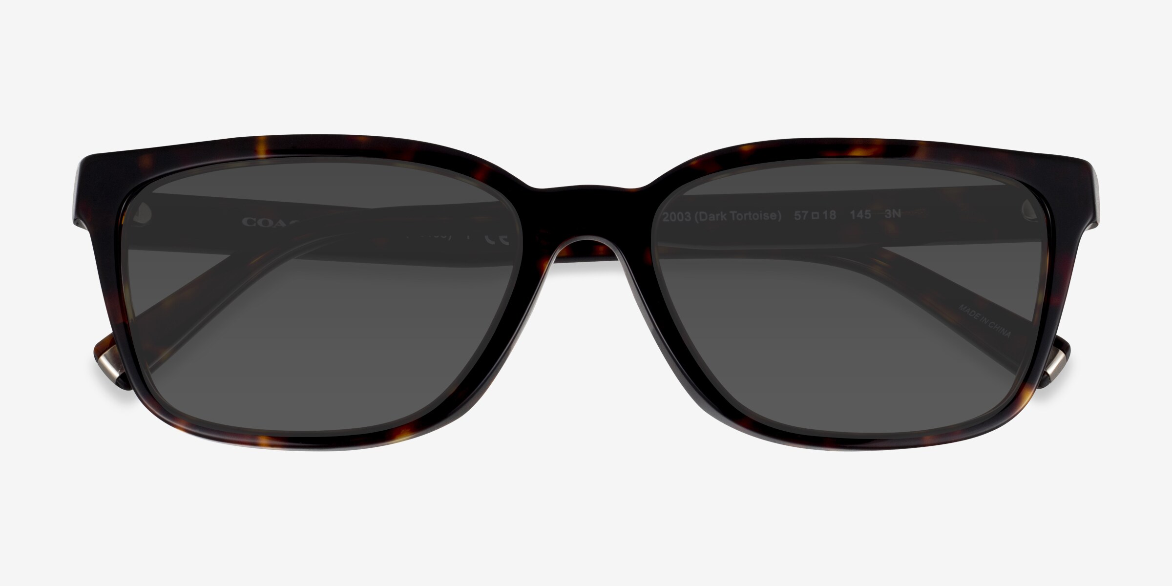 Coach HC8328U C6196 - Rectangle Dark Tortoise Frame Prescription