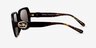 Coach HC8329U C6188 Dark Tortoise AcetateSunglass Frames from EyeBuyDirect, Side View