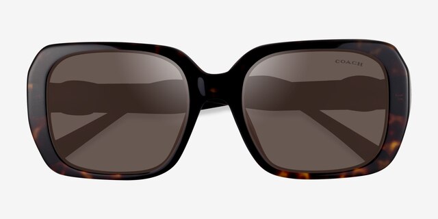Coach HC8329U C6188 Dark Tortoise AcetateSunglass Frames from EyeBuyDirect, Closed View