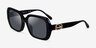 Coach HC8329U C6188 Noir AcétateSoleil de Lunette de vue d'EyeBuyDirect, Vue d'Angle
