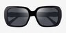 Coach HC8329U C6188 Noir AcétateSoleil de Lunette de vue d'EyeBuyDirect, Vue Rapprochée