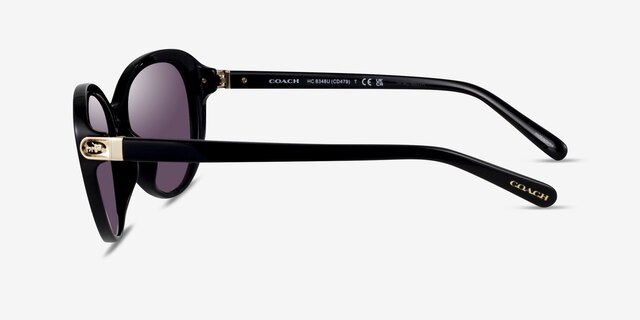 Coach HC8348U Cd479 Noir AcétateSoleil de Lunette de vue d'EyeBuyDirect, Vue de Côté
