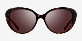 Coach HC8348U CD479 Écaille Noire Acétate Soleil de Lunette de vue d'EyeBuyDirect, Vue de Face