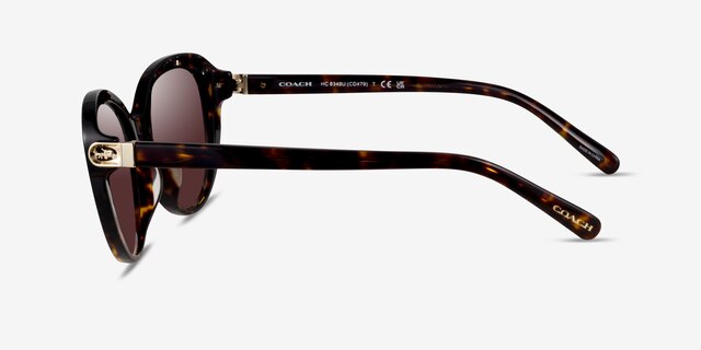 Coach HC8348U Cd479 Écaille Noire AcétateSoleil de Lunette de vue d'EyeBuyDirect, Vue de Côté