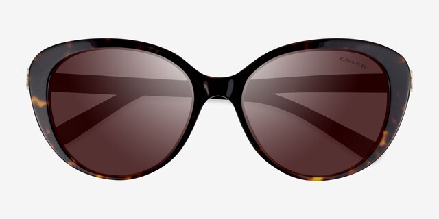 Coach HC8348U Cd479 Écaille Noire AcétateSoleil de Lunette de vue d'EyeBuyDirect, Vue Rapprochée