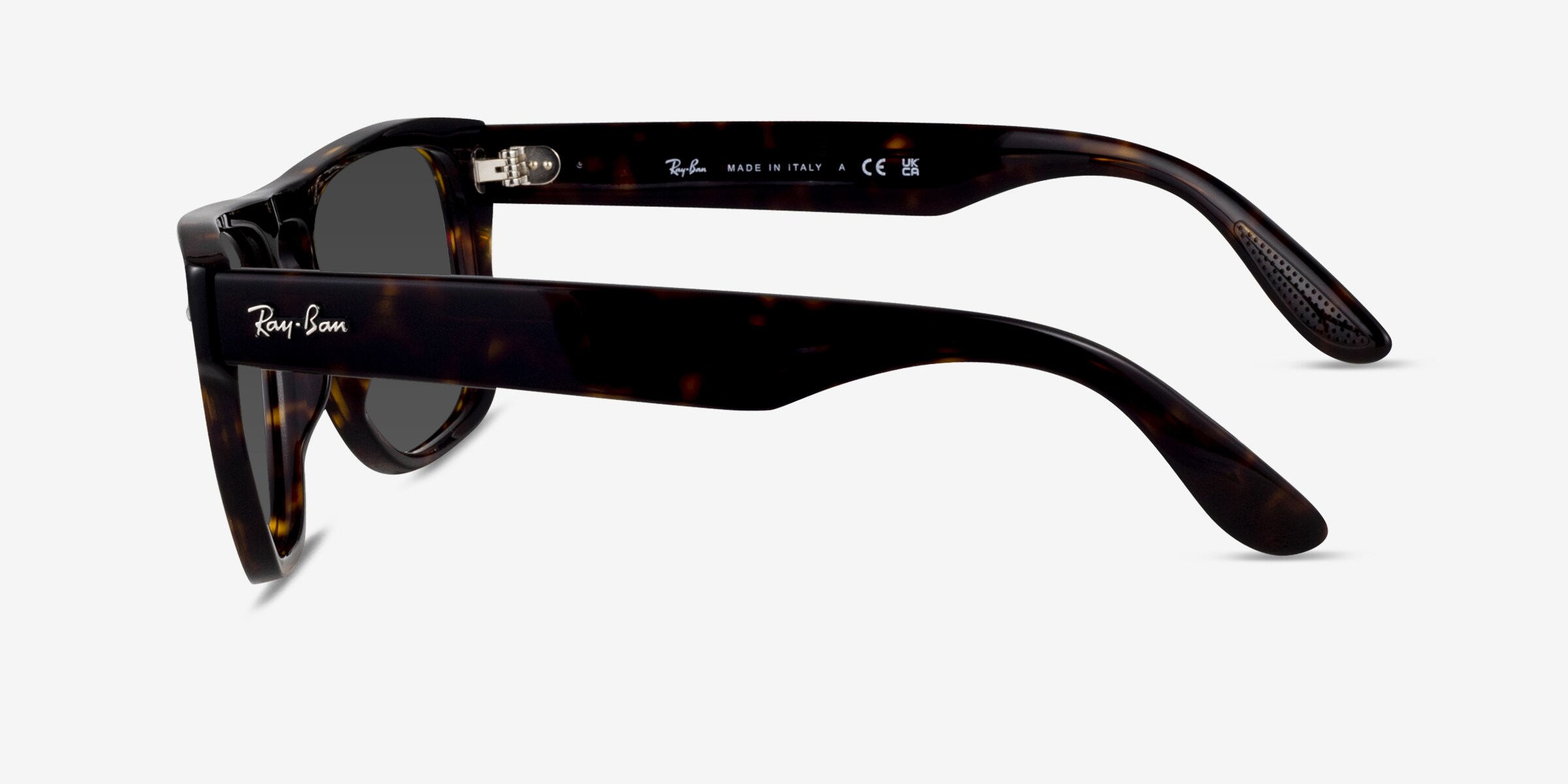 Ray-Ban RB4407 - Square Black Frame Prescription Sunglasses