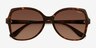 Vogue Eyewear VO5488S Tortoise PlasticSunglass Frames from EyeBuyDirect, Closed View