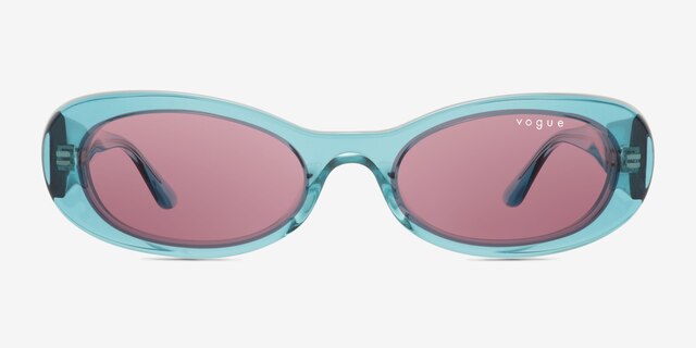 Vogue Eyewear VO5582S Transparent Torquoise AcetateSunglass Frames from EyeBuyDirect, Front View