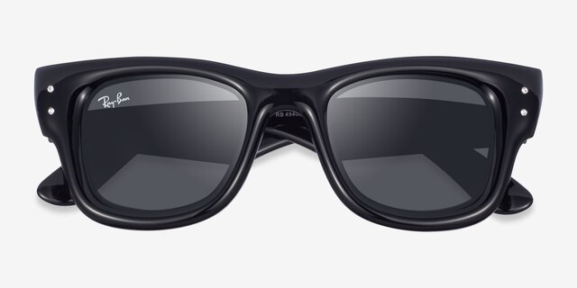 Ray-Ban RB4940B Wayfarer Puffer Black With Strass PlasticSunglass Frames from EyeBuyDirect, Closed View