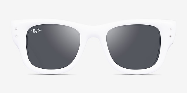 Ray-Ban RB4940B Wayfarer Puffer White With Strass PlasticSunglass Frames from EyeBuyDirect, Front View