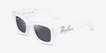 Ray-Ban RB4940B Wayfarer Puffer White With Strass PlasticSunglass Frames from EyeBuyDirect, Angle View