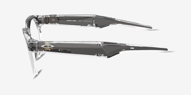 Oakley Meta HSTN Clear Plastic from EyeBuyDirect, Side View