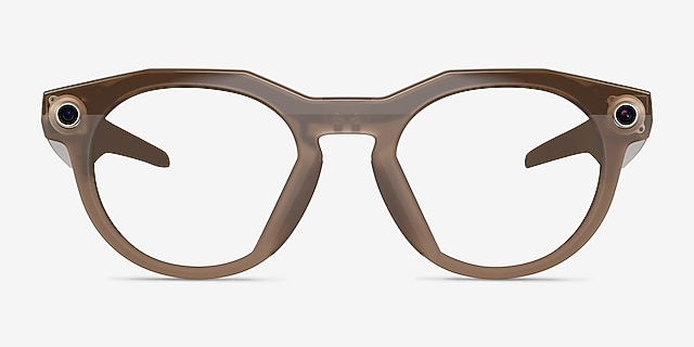 Oakley Meta HSTN Brown Smoke Plastic from EyeBuyDirect, Front View