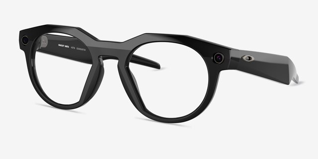 Oakley Meta HSTN Polished Black Plastic from EyeBuyDirect, Angle View