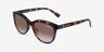 Coach HC8285U L1137 Dark Tortoise PlasticSunglass Frames from EyeBuyDirect, Angle View